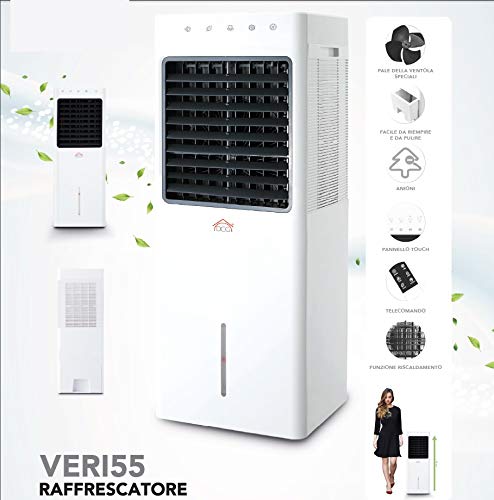 DCG Eltronic VERI55 aire acondicionado portátil 9,3 L Blanco - Aire acondicionado portátil (220-240 V, 50-60 Hz, Blanco, 280 mm, 250 mm, 740 mm)