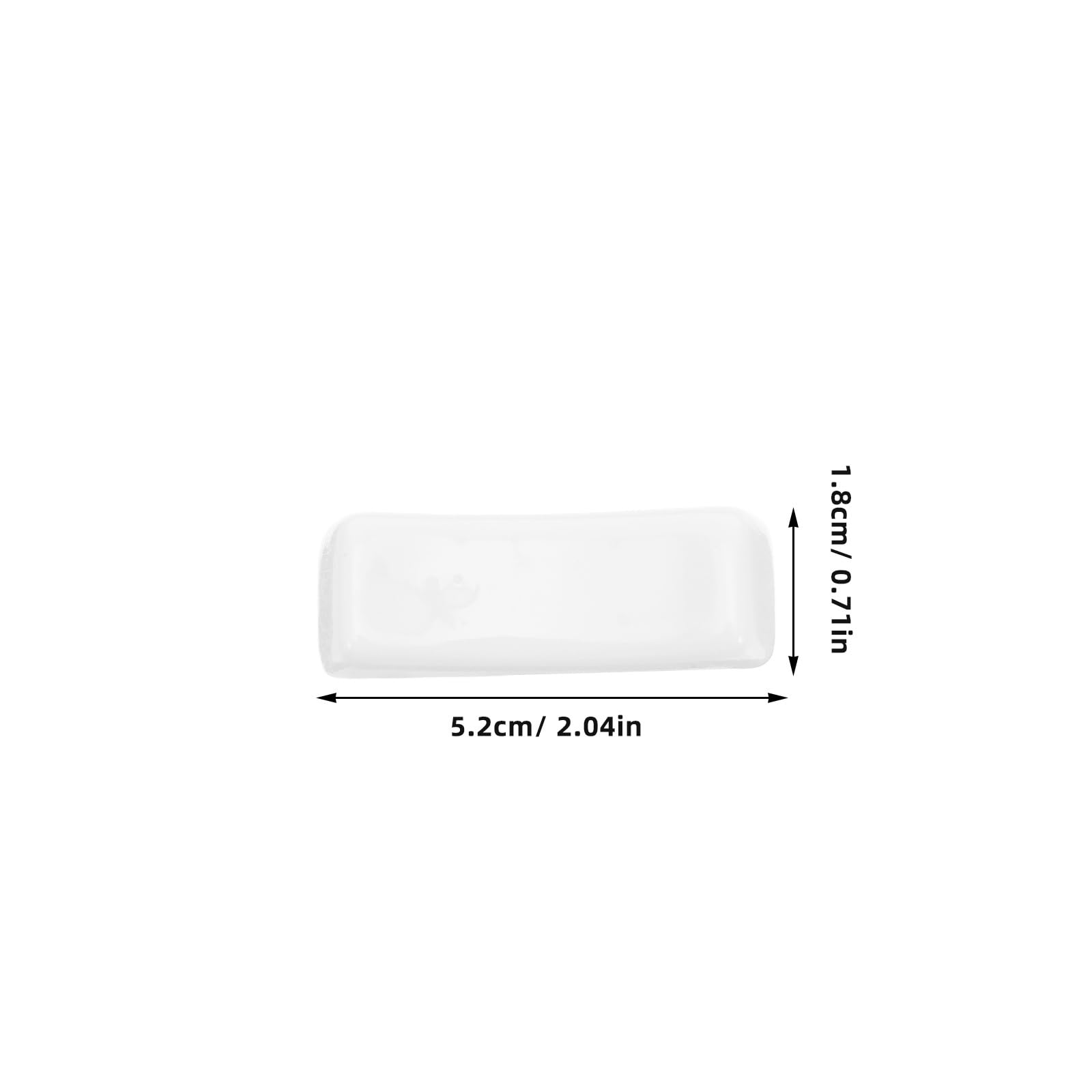Toyvian Supporto Poggia-Bacchette in Ceramica Bianca 12 Pezzi, Porta-Couverts Piccolo Formato per Ristoranti, Hotel e Tavole Domestiche