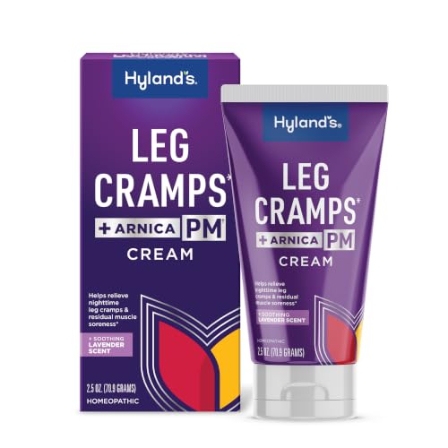 Hylands Leg Cramps + Arnica PM Cream Cramp Relief Ointment Natural Relief for the Calf Legs and Foot 2.5 oz