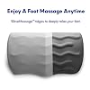 C CUSHION LAB Ergonomic Foot Rest for Under Desk - Patented Massage Ridge Design Memory Foam Foot Stool Pillow for Work, Home, Gaming, Computer, Office Chair - Footrest for Back & Hip Pain Relief