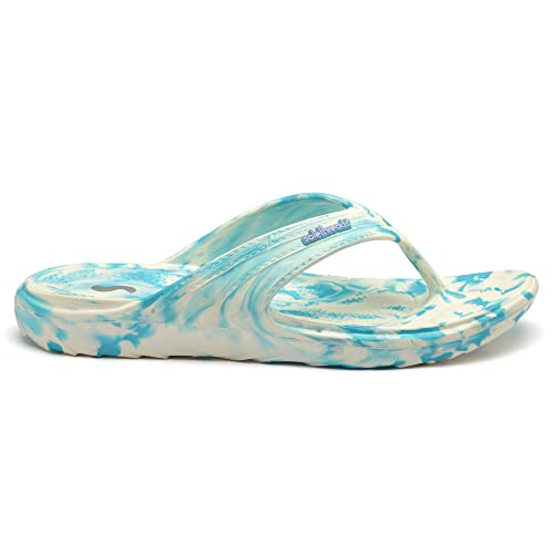 SOLETHREADS ORTHO ELITE MARBLE L | Durable | Sturdy | Light | Comfortable | Shock Absorbent | Slippers | Flip Flops for Women