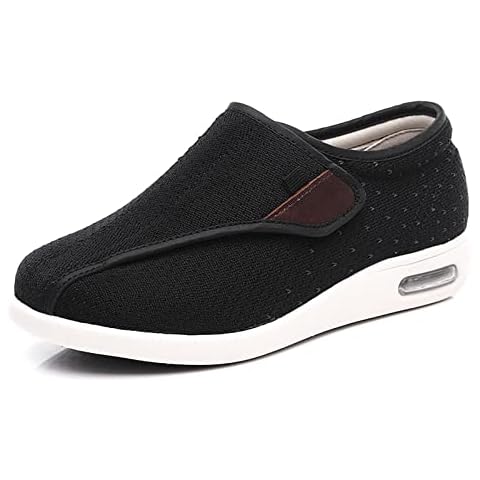 VBVARV Walking Shoes with Arch Support, Diabetic Shoes Adjustable Closure, Extra Wide Widths Orthopedic Walking Sneakers Diabetic Bunions for Extra Cushioning and Pain Relief,A,EU38 Cover