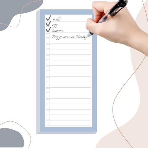 Liste de courses pour réfrigérateur BIPEND bloc-notes magnétiques organisation cuisine