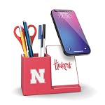 SOAR NCAA Unisex Cell Phone Wireless Charging Stand and Desktop Organizer