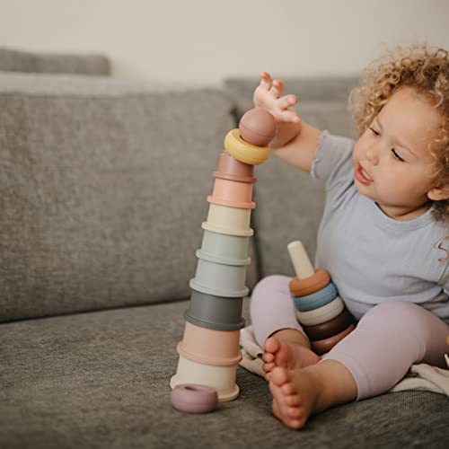 Mushie Stacking Cups Toy | Made In Denmark (Original) #TOP3