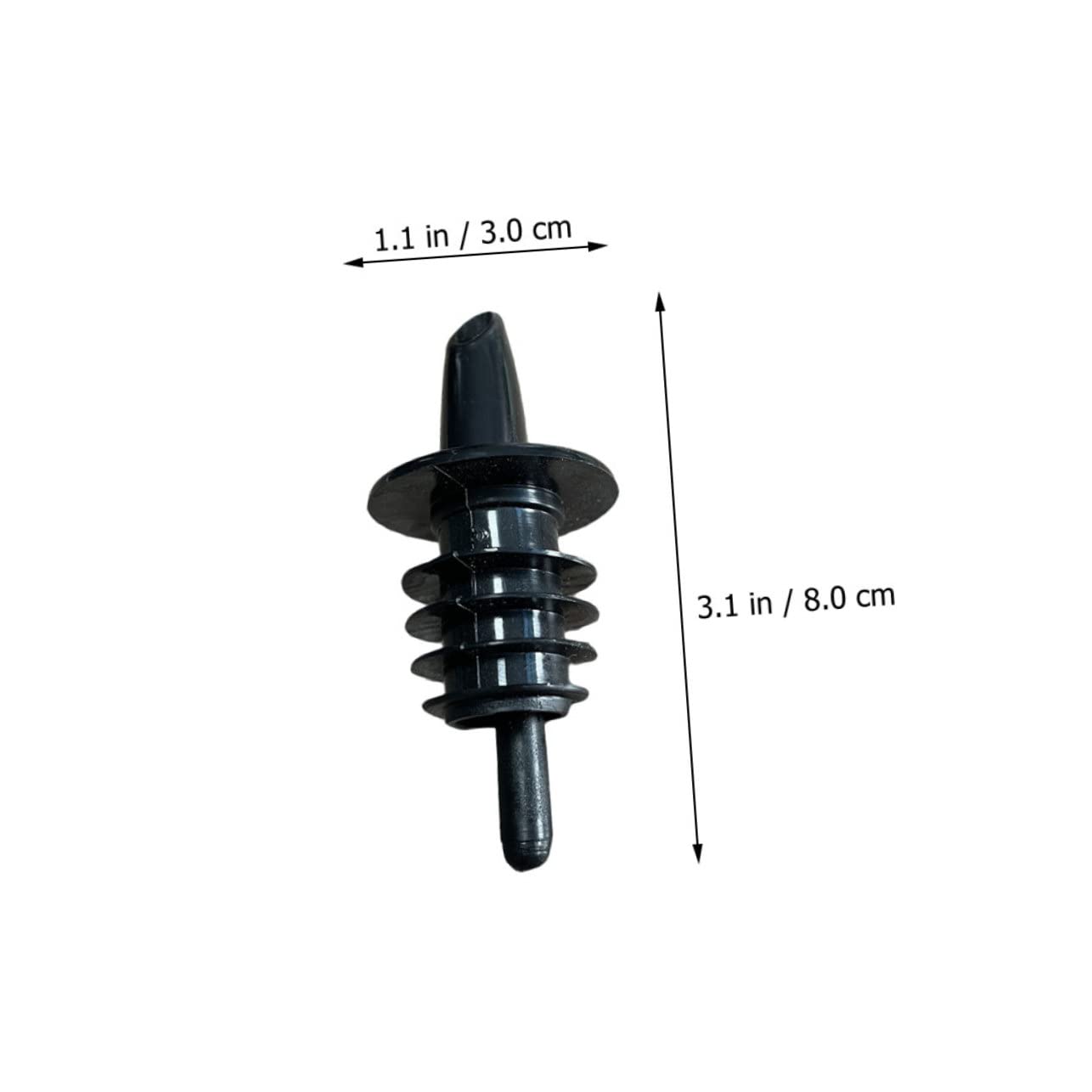 OFFSCH Bottle Pourer Stopper Set 10pcs Plastic Wine Pourers Spouts Drip-free Wine Stopper for Cocktails Soda