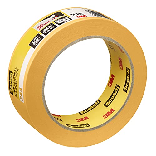 Image of 3M Masking Tape 244 High Precision, Medium tack, UV Stable, Indoors & Outdoors, 36 mm x 50 m