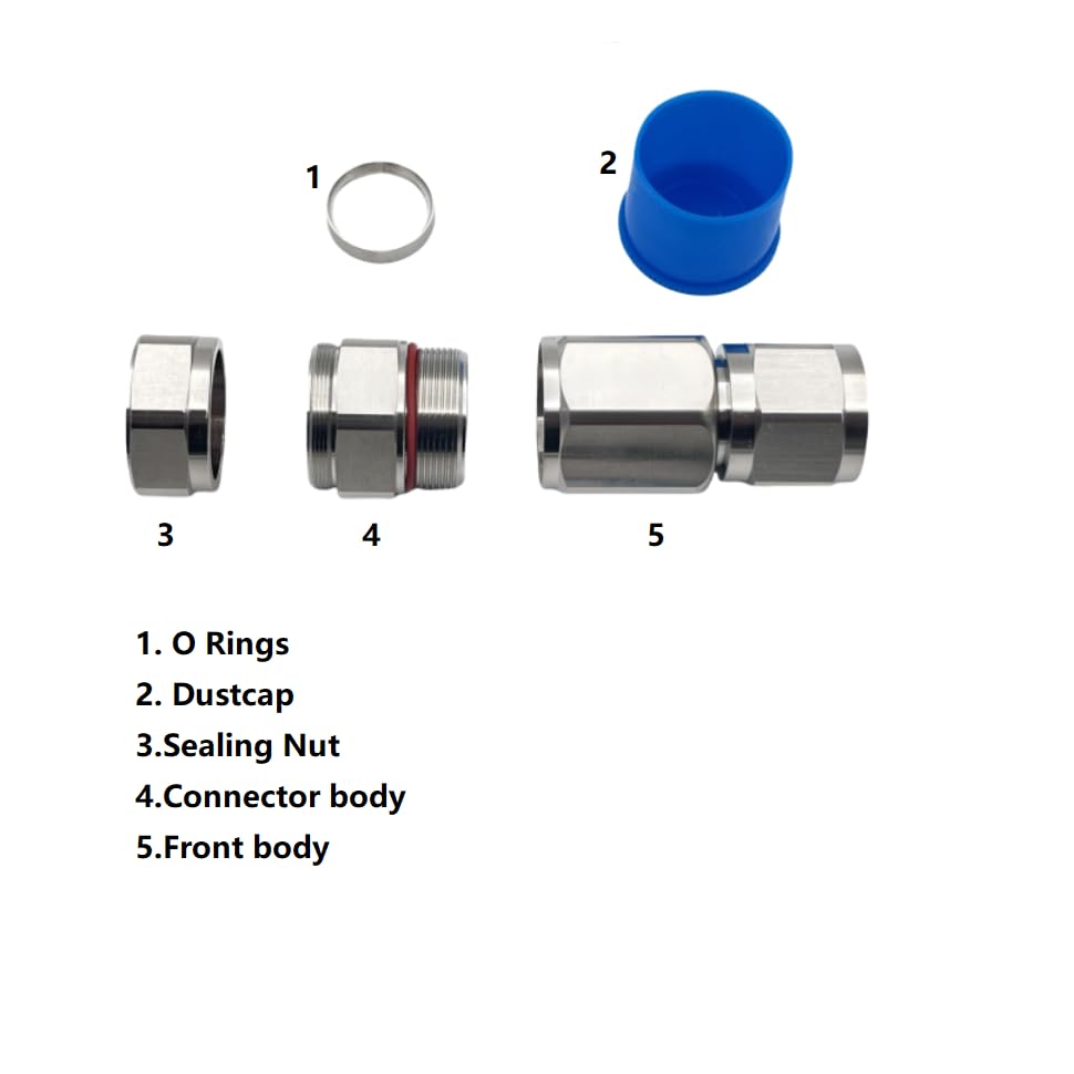 BEUDOUFORU N Male Heliax Connector 1/2