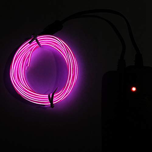 CapsA Halloween Lights Flexible LED Light Wire String Strip Rope Glow Decor Neon Lamp USB Controlle for Patio, Garden, Gate, Yard, Halloween Christmas Party Bar Supply (I)