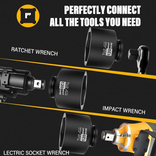 Image of 1 Inch Drive 120mm Standard Metric 6 Point CR-MO Impact Socket