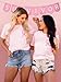 UYIQL in October We Wear Pink Shirt Women Breast Cancer Awareness Tshirt Pink Ribbon Support Squad Breast Cancer Outfits L