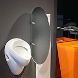 Sneeze Guardian Urinal Partition Divider Screen with Smoke Tint for Privacy