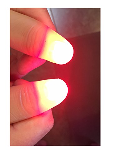 London Magic Works Red Fingertip Light Illusion, 1 Pair #TOP10