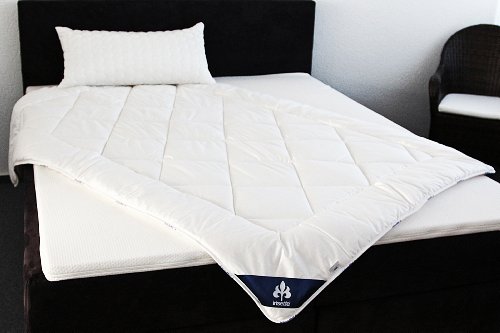 Badenia Bettcomfort Irisette Merino wash, Duvet, pour la transition, Blanc, 135 x 200 cm Cover