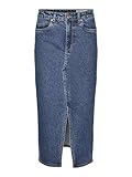 Detail VERO MODA Female Jeansrock VMVERI Hohe Taille Langer Rock