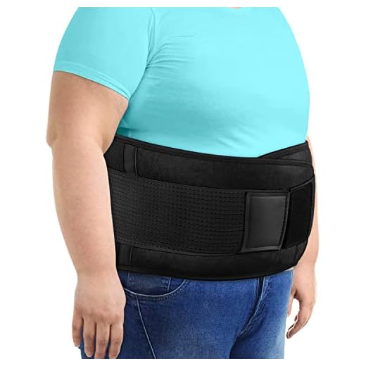 Back Brace Lumbar Support Belt - Relief Back Pain, Sciatica, Herniated Disc, Scoliosis and More - Back Support to Improve Posture, Keep Back Straight for Men and Women (Black, 6XL/(65''-76''))
