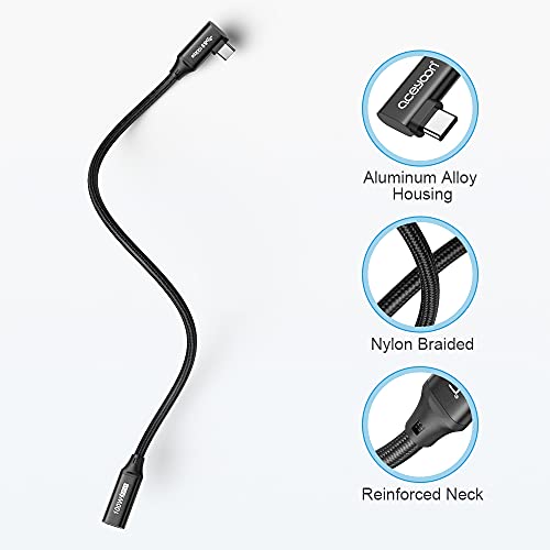 aceyoon USB C-verlenging, 0,5 m, 240 W, USB C 3.2 kabelverlenging, ondersteunt PD snel opladen, 20 Gbps/Gen2 en 4K @60Hz video-overdracht, USB type C, verlenging voor MacBook, voor Galaxy S23/S22 enz - Afbeelding 5