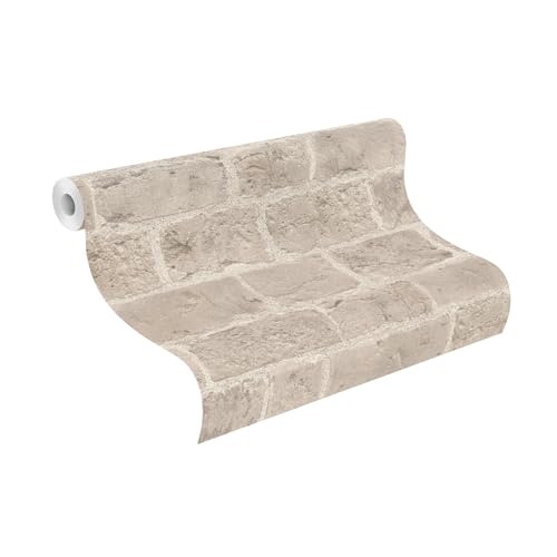Papel pintado con aspecto de piedra beige Rasch 865721 Colección Symphony elegante 3