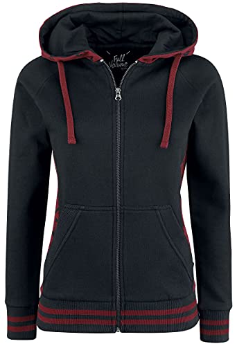Full Volume by EMP Freaking Out Loud Femme Sweat-Shirt zippé à Capuche Noir/Rouge S Cover