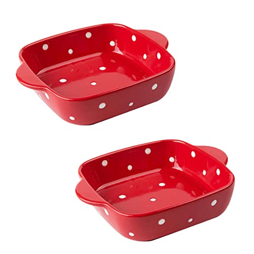 Molde rectangular de cerámica para horno con asa, ideal para lasaña y cazuelas, capacidad de 550 ml
