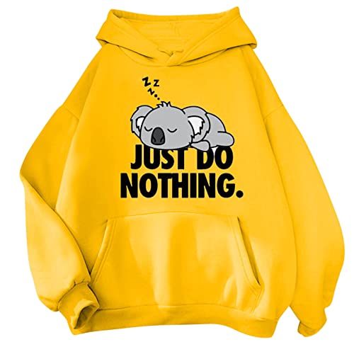 Sweat à capuche coton femme coupe ample pull décontracté toutes saisons