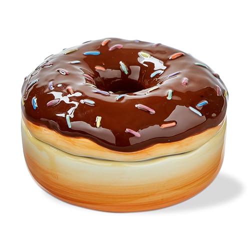 Chocolate Sprinkle Donut Trinket Dish