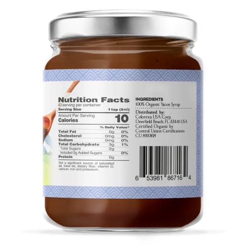 Happy Andes Organic Yacon Syrup Oz. 100 Vegan Raw Lowcalorie Peruvian Sweetener Sugar Substitute For Blood Glucose Control Healthy Glutenfree Nongmo Natural Prebiotic Superfood. thumb #6