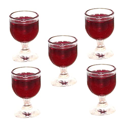 Milisten 5pièces Mini Gobelets à Bière Décoratifs Lot pour Décoration De Maison Miniature avec Formes Réalistes