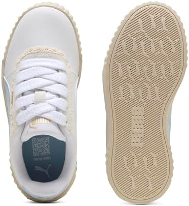 PUMA Kız Çocuk Carina 3.0 Memoires PS Spor Ayakkabı PUMA White-Haute Tropic 29 - Görsel 4