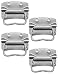FUXXER® - 4 asas de metal para baúles, cajas, maletas, racks plegables...