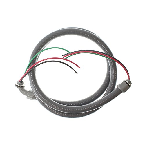 Southwire 55189407 55189401 Liquid Tight Flexible Whip; 1/2 In X 6 Ft; Pvc ; Grey