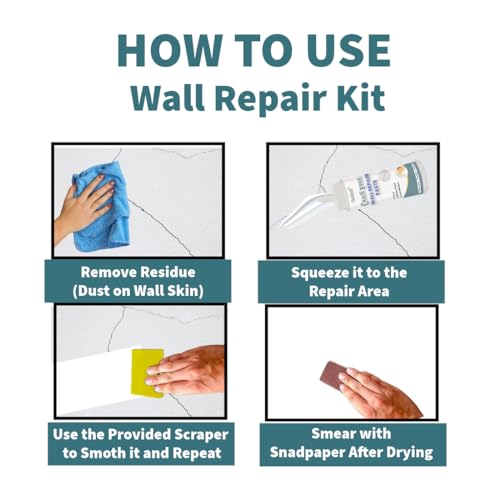 Wall Repair Paste for Repairing Damaged Walls, Crack Filler, Hole ...