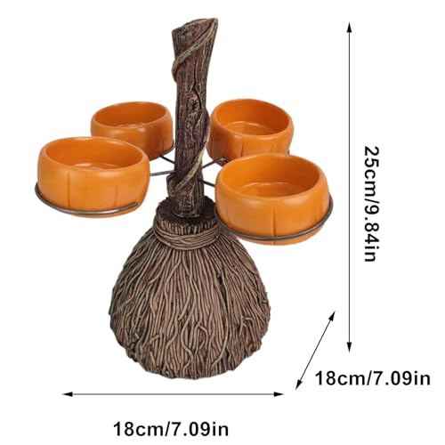 Présentoir de service de vaisselle d'Halloween cadeau déco de table sorcière - 3
