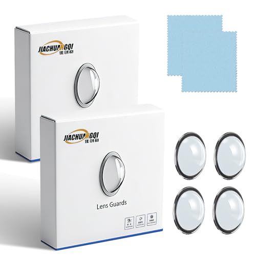 Car Camera Lens Protector, Car Backup Camera Protective Sticker, Clear High-Transparency Design, Anti-Rain Car Reversing Cameras Protection for Clear Vision Simple Adhesive Installation (2Boxes-4PCS)
