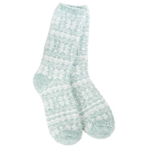 Image of World's Softest Cozy Collection Crew Socks - Smooth Multi Colors Cozy Socks - Knit Top Holiday Spirit Fashion Socks