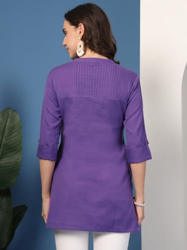 Image of Pistaa's Women's Cotton Relaxed Fit Short Kurti