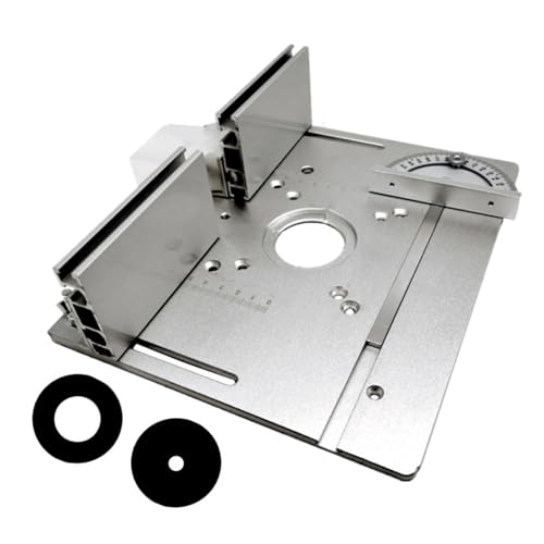 Aluminium Router Table Insert Plate, Multifunctional Woodworking Flip Plate for Trimming Engraving