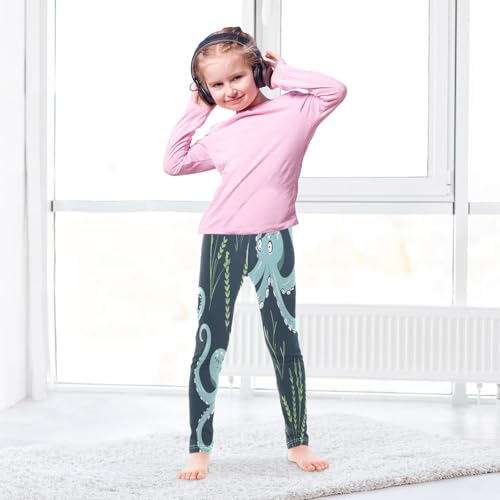Bolaz Toddler Girls Leggings Printed Yoga Pants Leggings Water Grass Octopus for Kids4