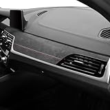 Betterhumz Auto Armaturenbrett Panel Aufkleber Wrap für BMW 5er G30 G38 525i 530i 540i 2018-2023 Instrument Dekoration Streifen aus Alcantara Interieur Zubehör