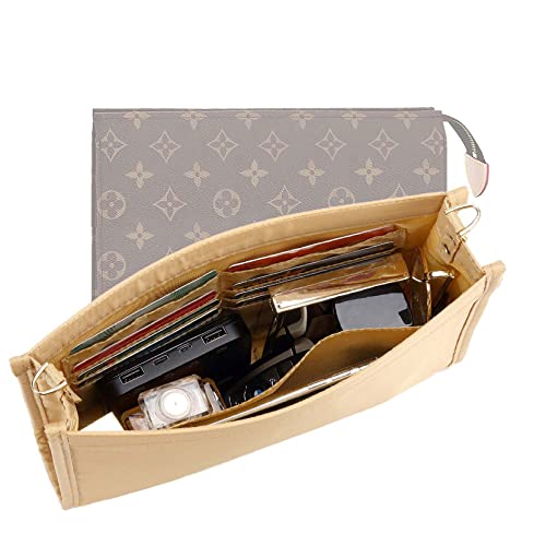 Senral Pochette Organisateur De Sac a Main Pour Toiletry Pouch 26 Bag in Bag Pochette Sac de Rangement Intérieur (kaki 26) Cover