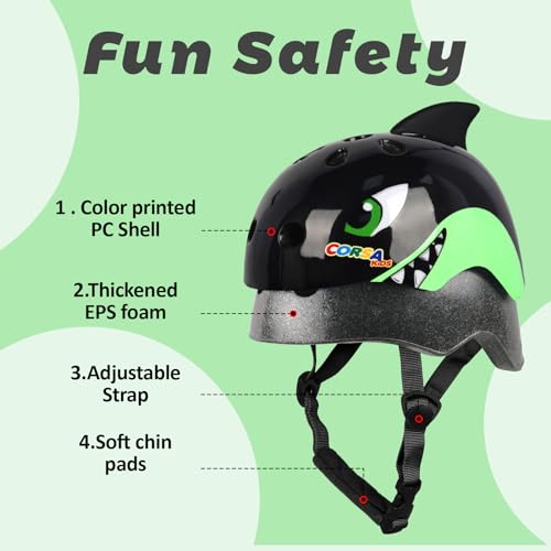 Image of Toddler Kids Bike Helmet, Adjustable and Multi-Sport, 3 Sizes for Ages 1-2-3-5-8-14 Years Child Infant Boys Girls