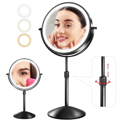 Omobolanle 7" Lighted Makeup Mirror Cover