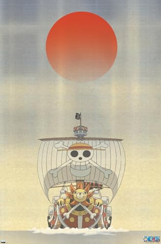 One Piece - The Thousand Sunny Artistic Wall Poster, 34L" x 22.4W", Premium Unframed Version