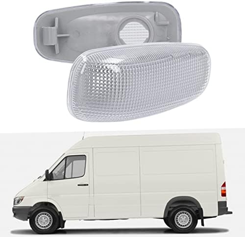 Miniatura 3 de ARAMOX Marcador, 2 lentes de luz de giro lateral con juntas de repuesto para SPRINTER 2500 3500 20032006 (blanco)