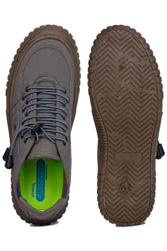 Image of ATHCO Mens Brute Memory Foam Comfort Casual Canvas Sneaker Shoes|Laceup|Slip Resistant|Lightweight|Dailyuse|ExtraSoft