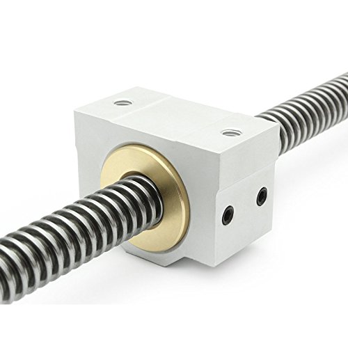 Trapezgewindemutter 12x3 R Rotguss mit Aluminiumgehäuse/Easy-Mechatronics - System 1216A/1216B