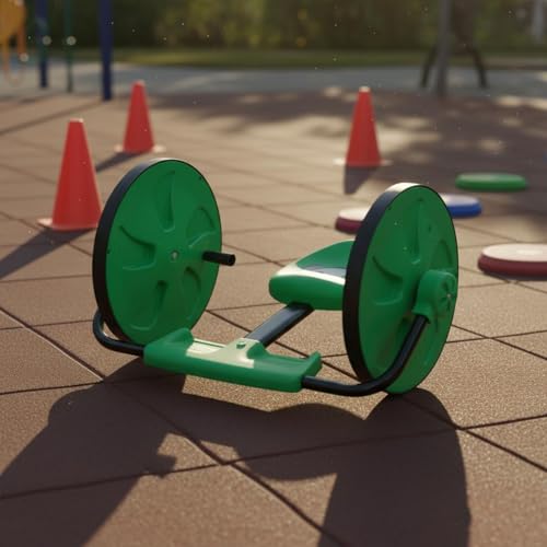 Bicicleta de balance infantil roja con estructura de ruedas estables para uso en casa 6