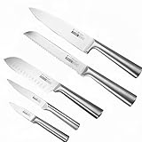 BFYLIN 5-Teilig Küchenmesser-Set, Kochmesser-Set, Chef-Messer, Scharfe...