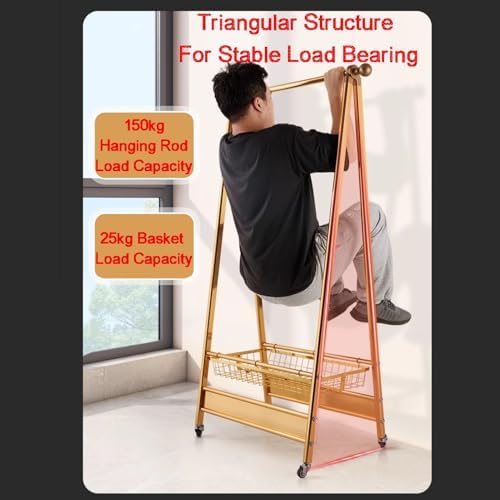 Collapsible Laundry Rack with Wheels - Foldable Clothes Drying Rack for Towels, Linens & Garments - Space-Saving, Portable Drying Solution (Color1, Style1)