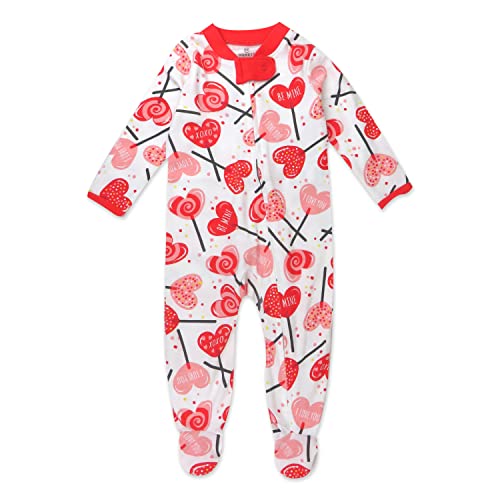 Image of HonestBaby unisex-baby Celebration Sleep & Play Footed One-piece Pajama Sleeper 100% Organic Cotton